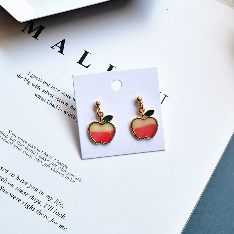 Wholesale Red Cherry Fruit Earrings ACC-ES-XN039