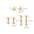 Wholesale 18K gold simple temperament inlaid zircon earrings