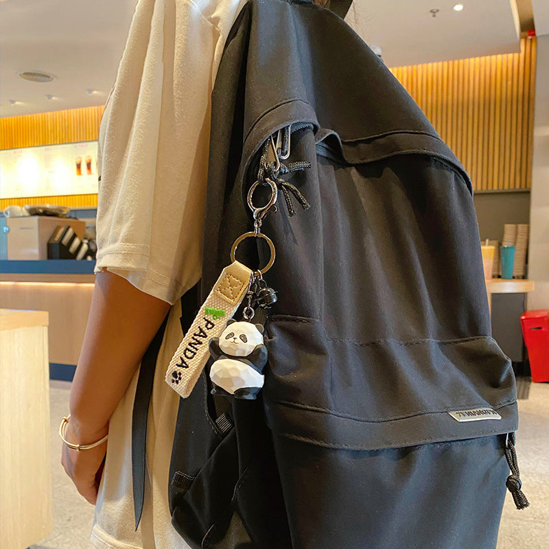 Wholesale Resin Wood Carving Style Panda Keychains ACC-KC-HangLi008