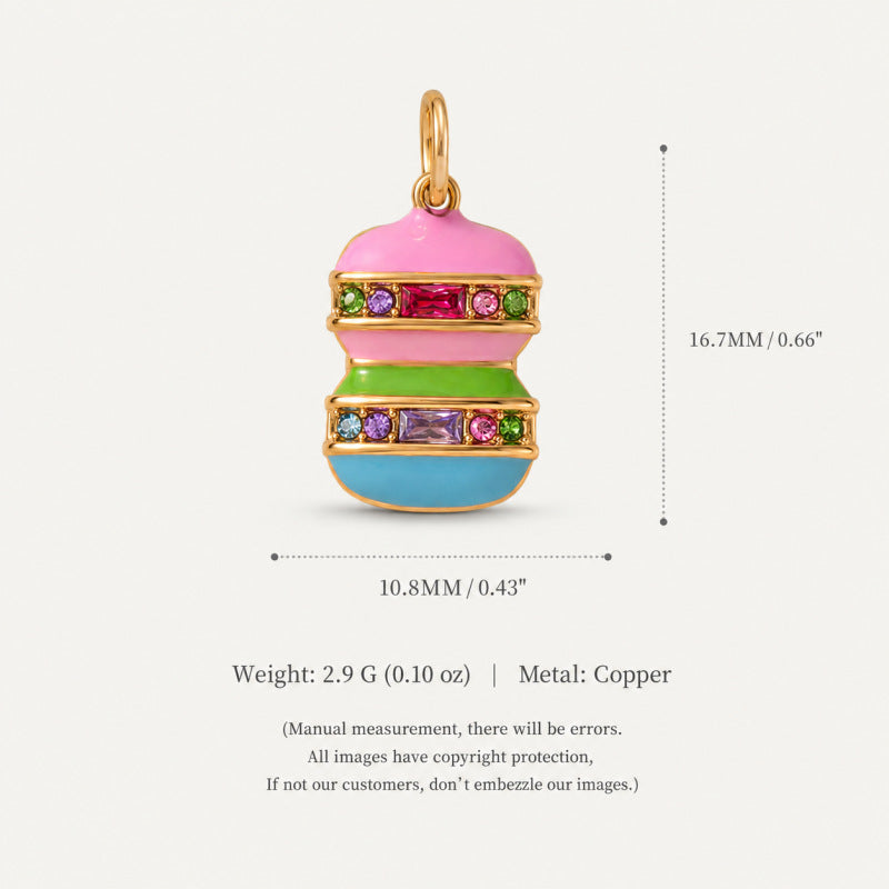 Wholesale Eco Friendly Copper Food Shaped Charms Stylish Fruit Vegetable Pendant For DIY Earrings Bag Charm Keychain Resale