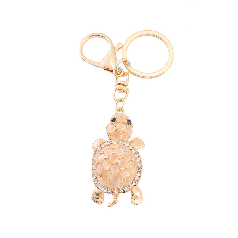 Wholesale Opal Turtle Zinc Alloy Keychain ACC-KC-YuanFei015