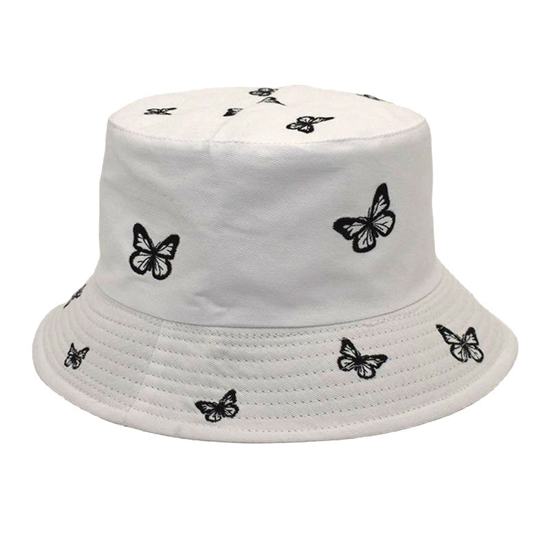 Wholesale Butterfly Embroidery Double-sided Bucket Hat ACC-HT-ShunMa021