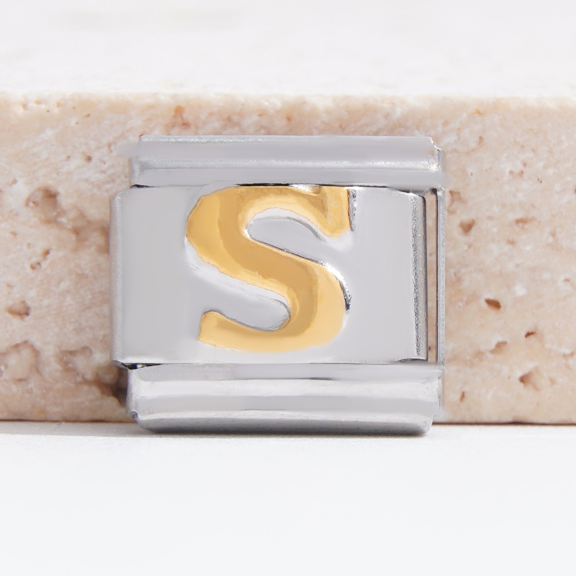 Wholesale Italian Charm Bracelet 9mm DIY Splicing English Alphabet Series Stainless Steel Composable Bracelet