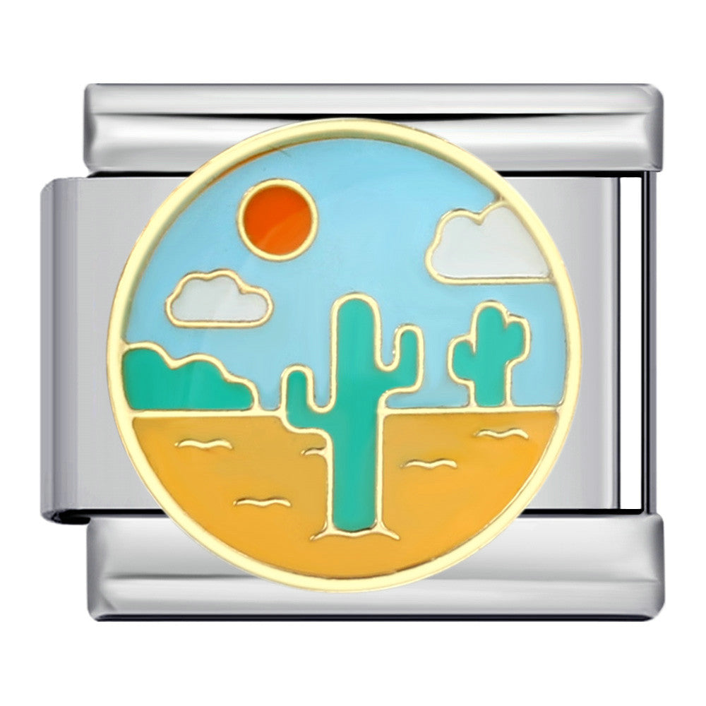 Wholesale Italian Charm Bracelet 9mm DIY Splicing Cute Creative Stainless Steel Composable Bracelet