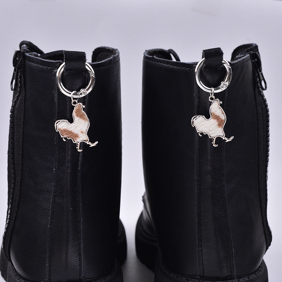Wholesale rooster decorative shoe buckle