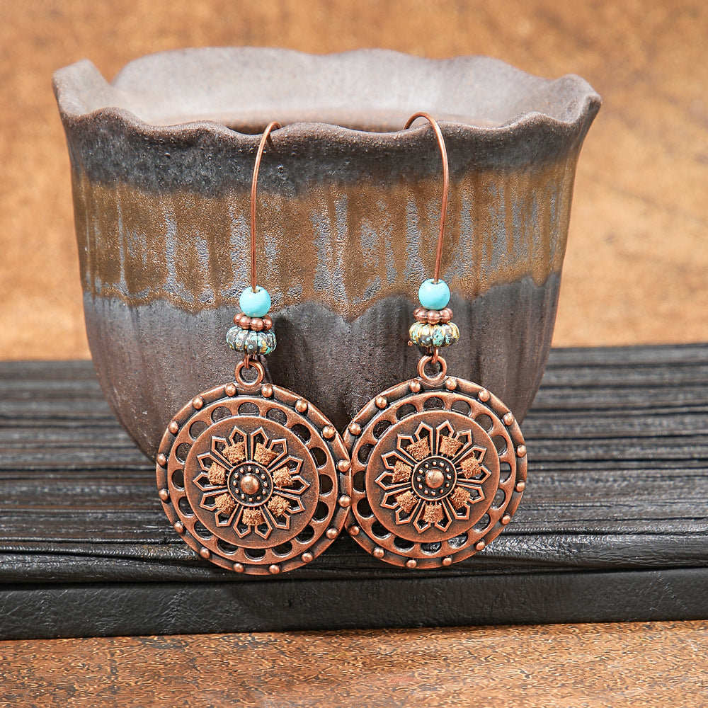 Wholesale Zinc Alloy Bohemian Geometric Tassel Earring Set - Trendy Jewelry Accessory for Boutique Resale