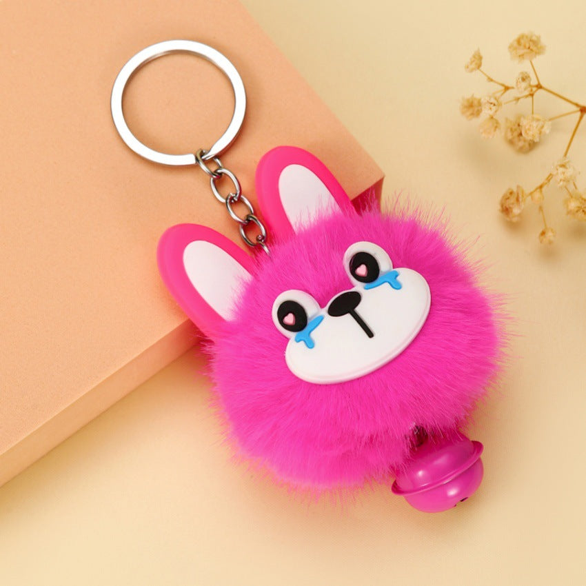 Wholesale Cute bunny furball keychain