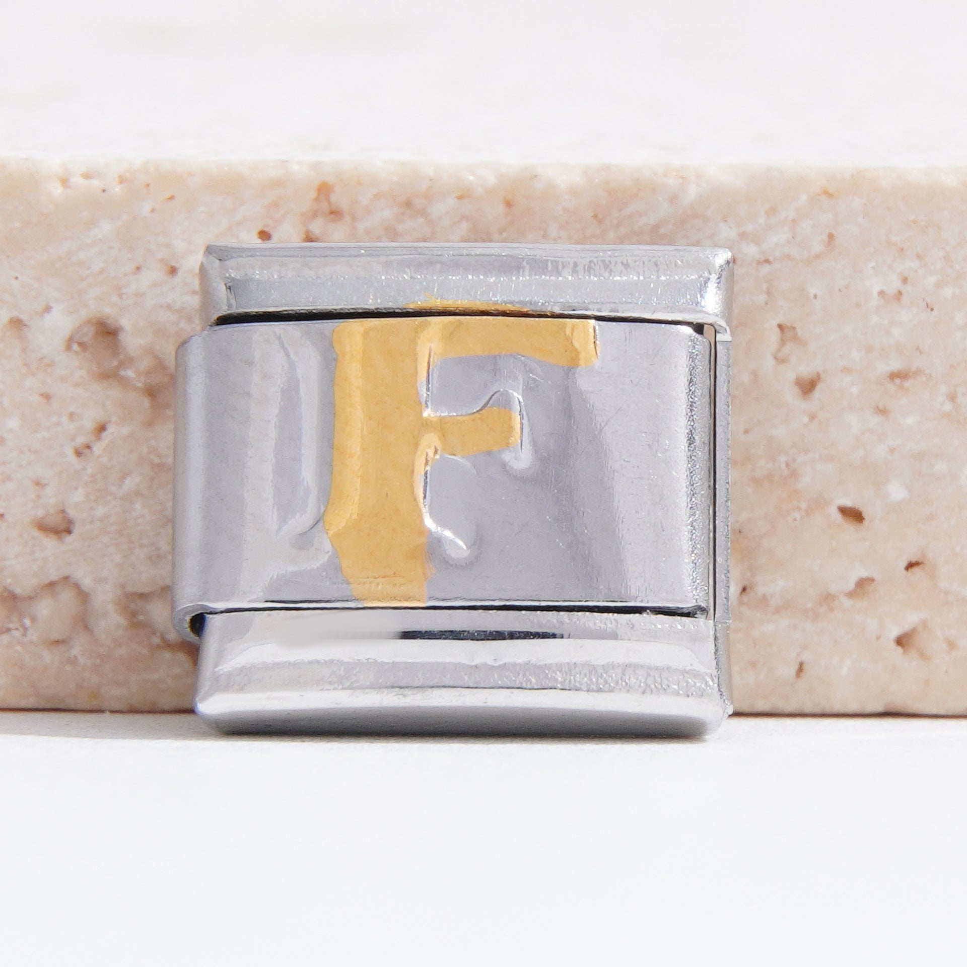 Wholesale Italian Charm Bracelet 9mm DIY Splicing English Alphabet Series Stainless Steel Composable Bracelet