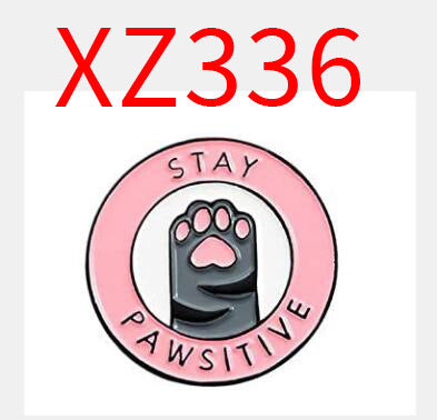 Wholesale Cartoon creative Blue Cat Planet metal pin dripping oil alloy brooch