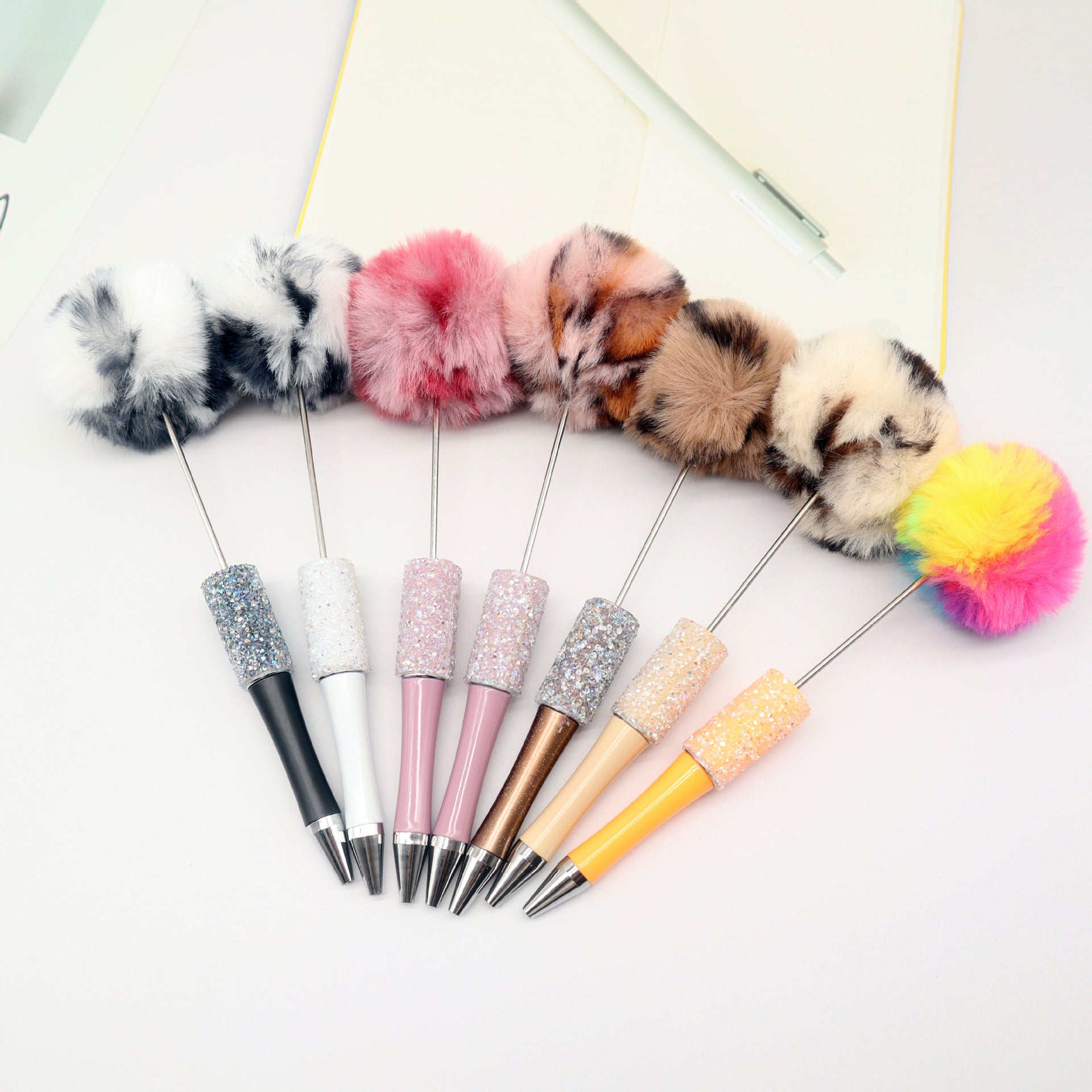 Wholesale Beadable Pens Sugar Gypsophila Hair Ball DIY Beaded Pen ACC-PN-CY004