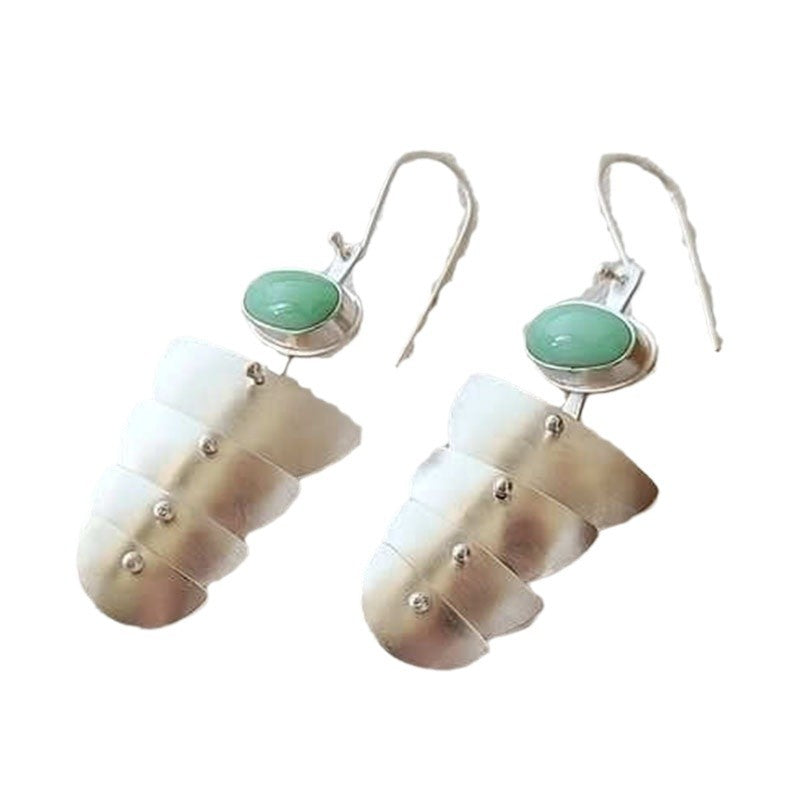 Wholesale Creative  geometric multi-layer metal personalized earrings