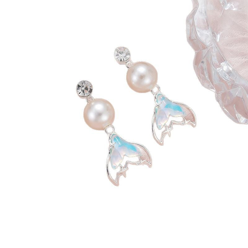 Wholesale  Mermaid Pearl Earrings EaDiamond Earrings