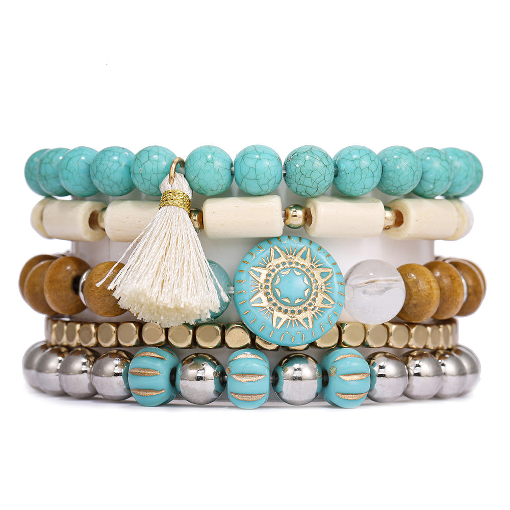 Wholesale Bohemian Stacked Bracelet Set