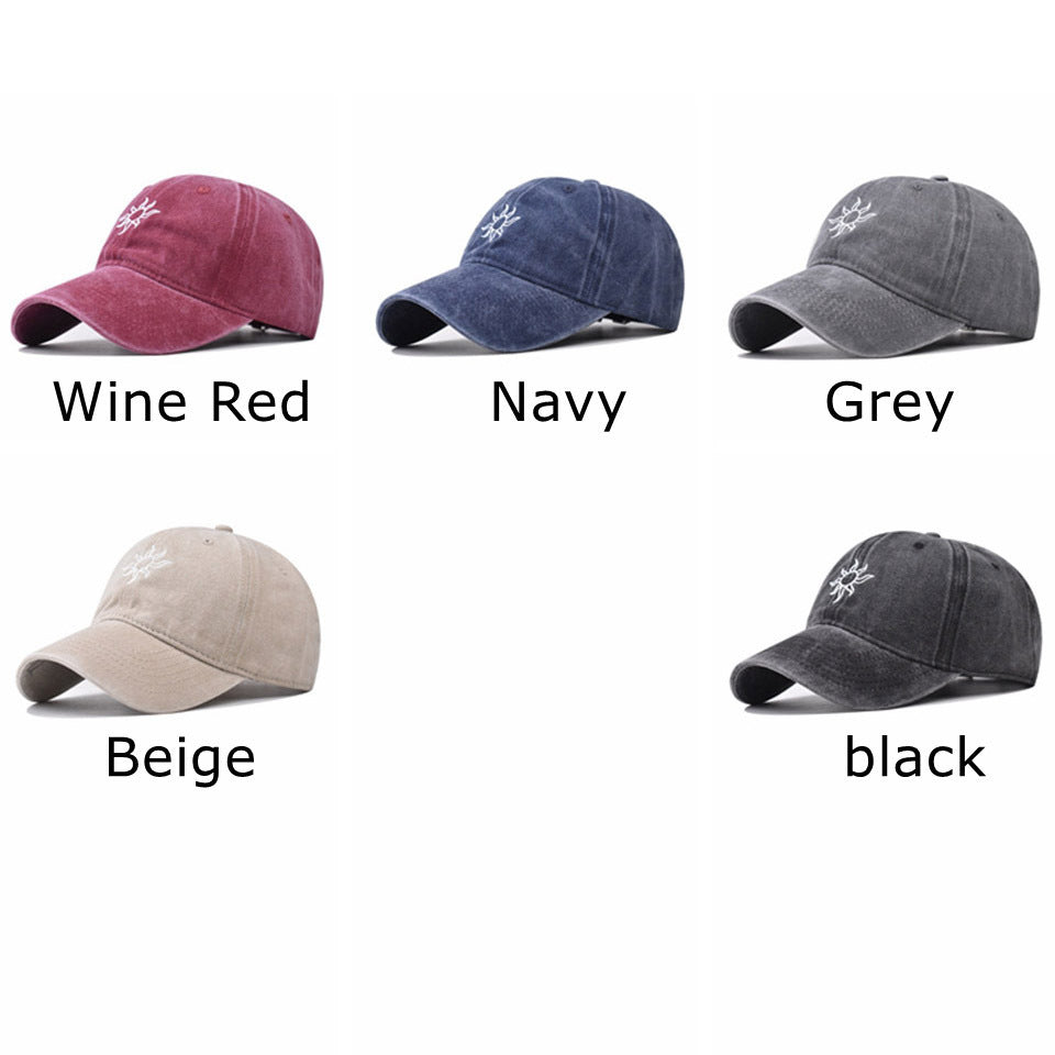 Wholesale Sunflower Washed Cotton Baseball Cap Unisex Outdoor Casual Fashion Accessory Gift Boutique Resale