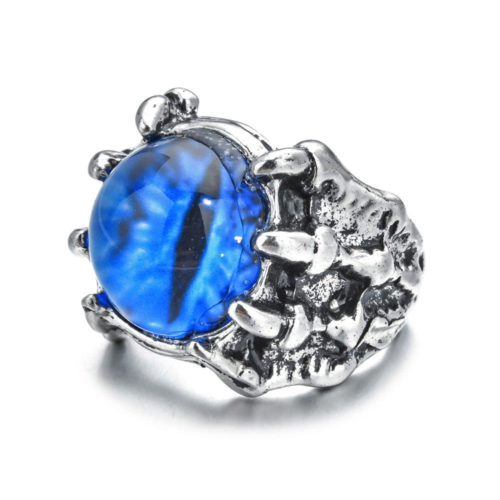 Wholesale Fashion Evil Eye Ring Adjustable Zinc Alloy Jewelry Accessory for Resale