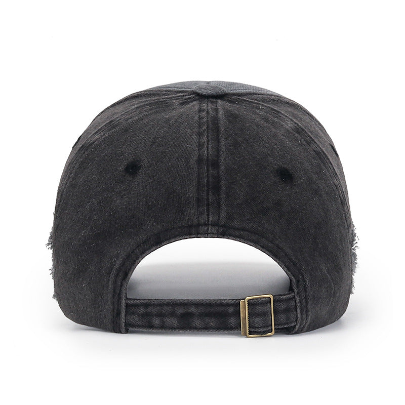 Wholesale Ripped Washed Distressed Embroidered Baseball Cap Hat ACC-HT-ChenGuan006