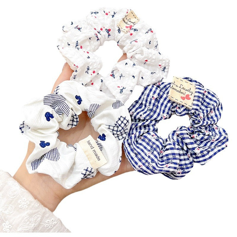 Wholesale Retro Floral Hair Ties Hair Scrunchies ACC-HS-Geyi002