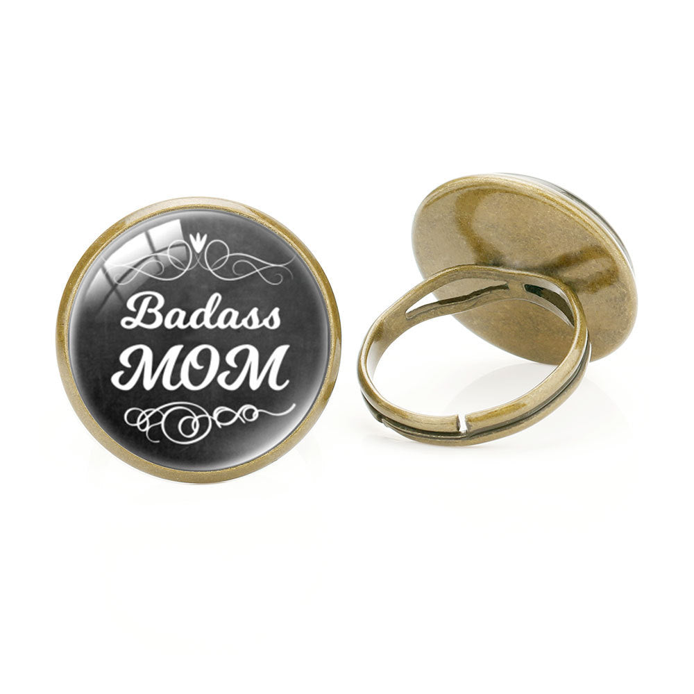 Wholesale mother's love MOM heart-shaped ring