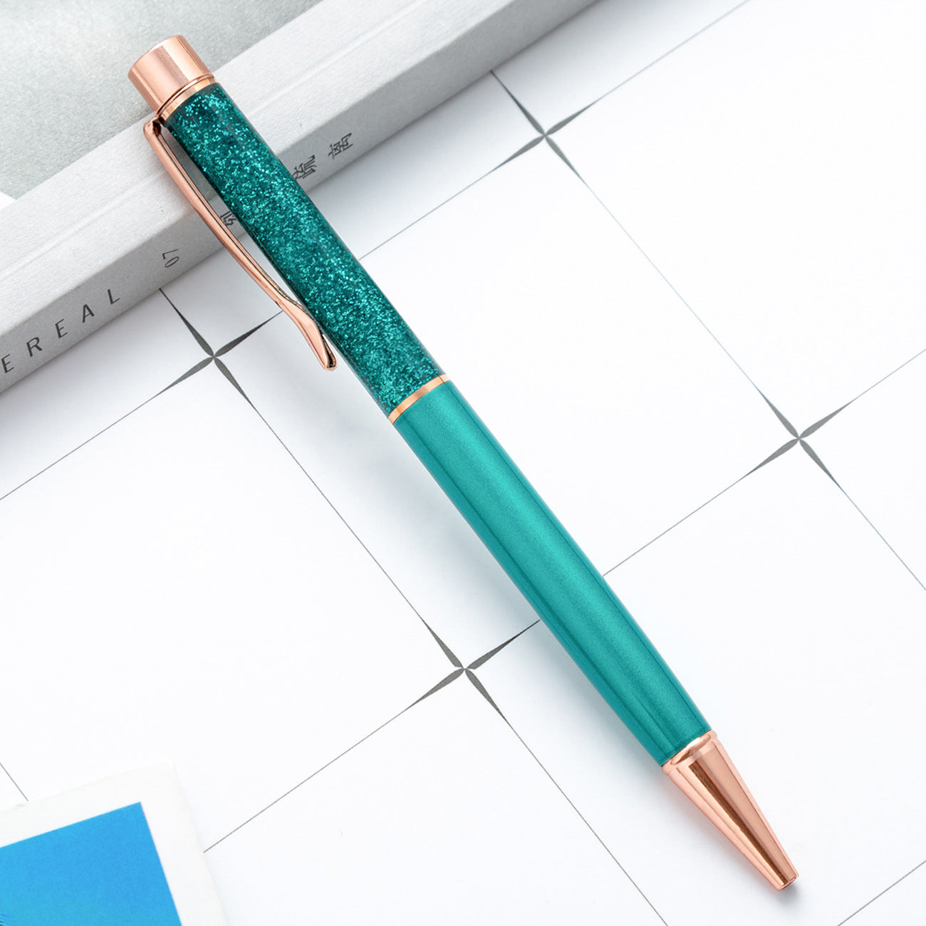 Wholesale Colorful Gold Powder Quicksand Pen Oil Pen ACC-PN-HuaHao002