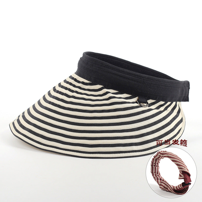 Wholesale  Outdoor Travel Classic Plaid All-match Hair Clip Hat Bucket Hat