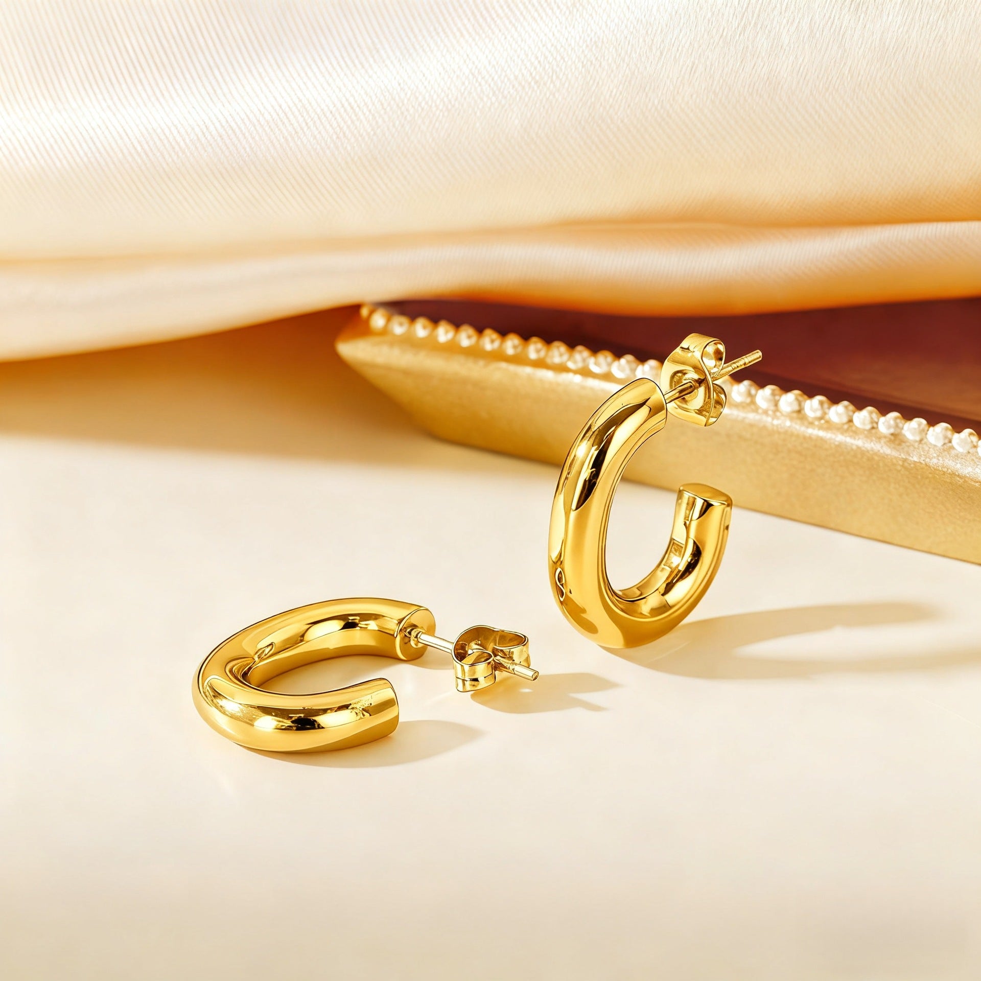 Wholesale Steel titanium hoop earrings