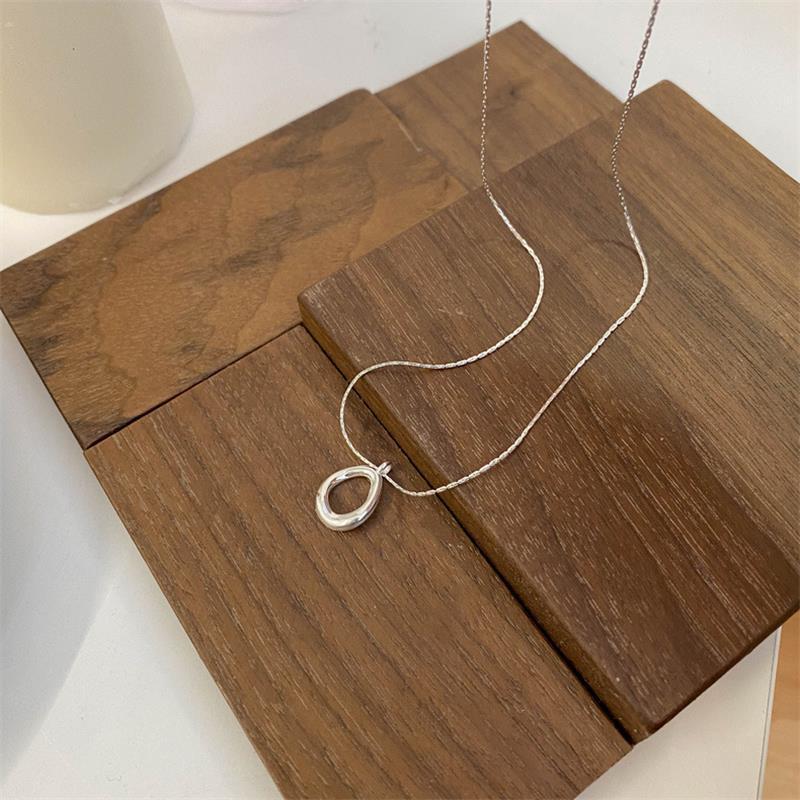 Wholesale Real Gold Electroplated High Color-retaining Irregular Circle Necklace