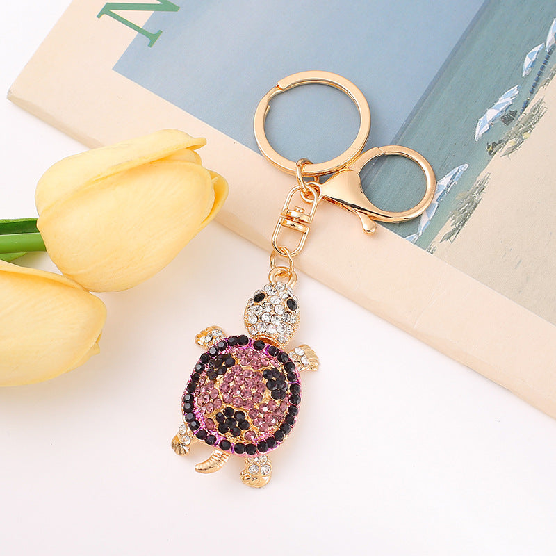 Wholesale Turtle Rhinestone Alloy Keychain ACC-KC-YuanFei008