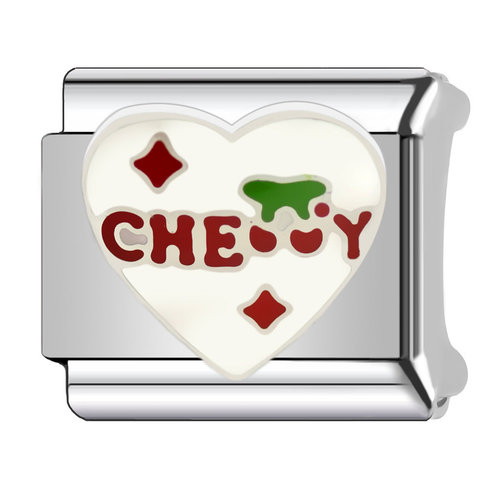 Wholesale   Italian Charm Bracelet 9mm DIY wedding Creative Stainless Steel Composable Bracelet