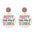 Wholesale Source Teachers Thank Zhou School for Theme Textual Wood Earrings