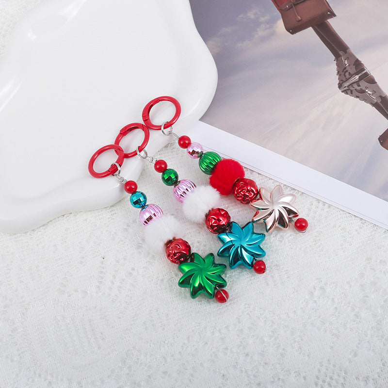Wholesale Christmas beaded  keychain
