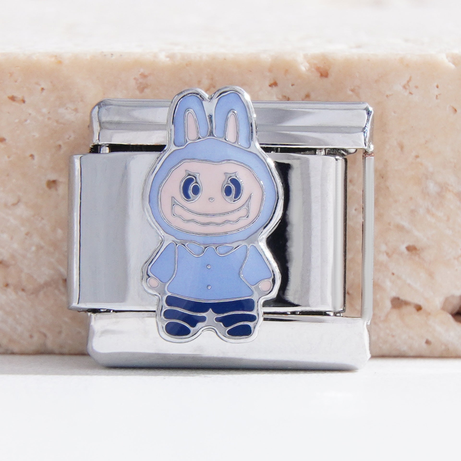 Wholesale Italian Charm Bracelet 9mm DIY Splicing Cute Cartoon Stainless Steel Composable Bracelet