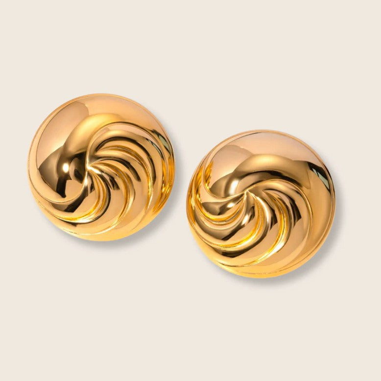 Wholesale Luxury Stainless Steel Heart and Flower Earrings