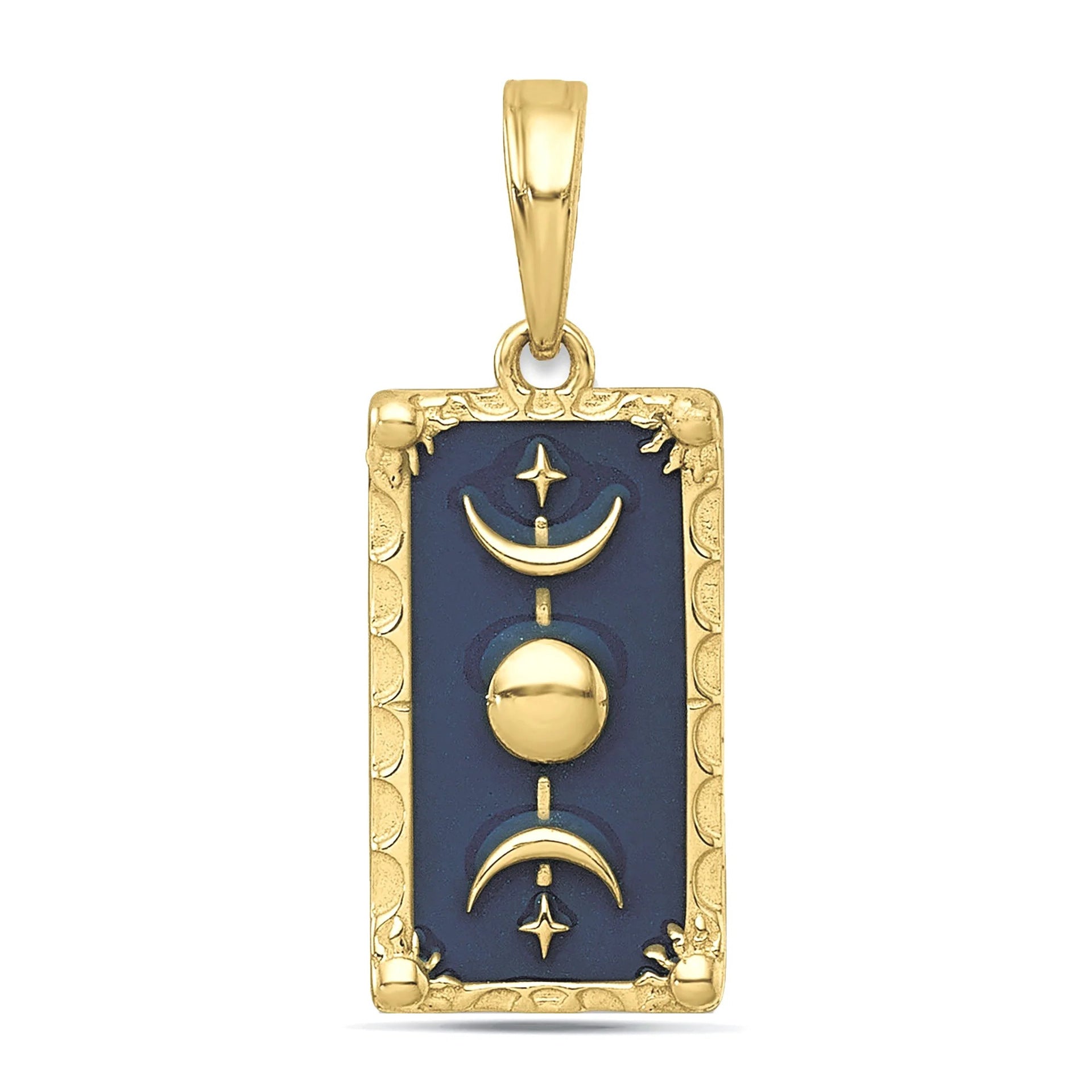 Wholesale Stainless Steel Sun and Moon Eyes Colorful Diamond Mushroom Necklace