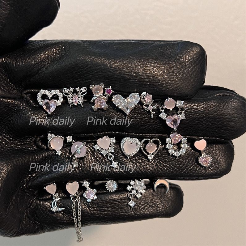 Wholesale Love Diamond Planet Titanium Steel  Earrings