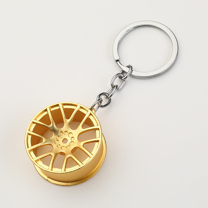 Wholesale Car Modification Metal Wheel Keychains ACC-KC-YuJia009