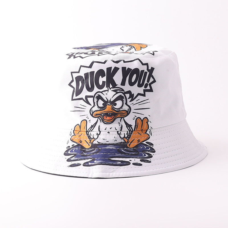 Wholesale Digital Print Yellow Duck Bucket Hat Fashion Party Accessory Gift