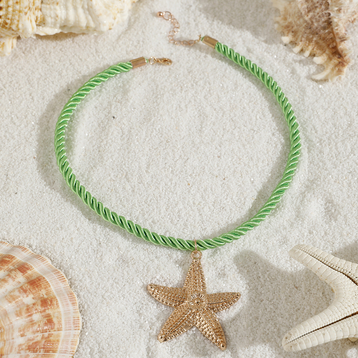 Wholesale  Metal Ocean Style Starfish Pendant Necklace