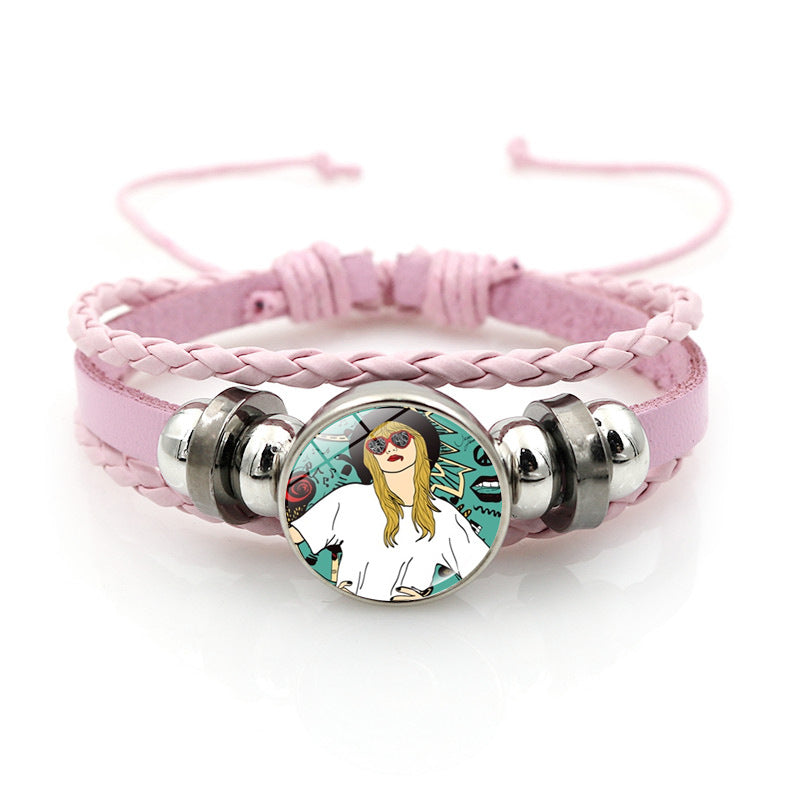 Wholesale Music Star Jewelry Pink Bracelet ACC-BT-JiaYun005