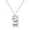 Wholesale square letter titanium steel necklace