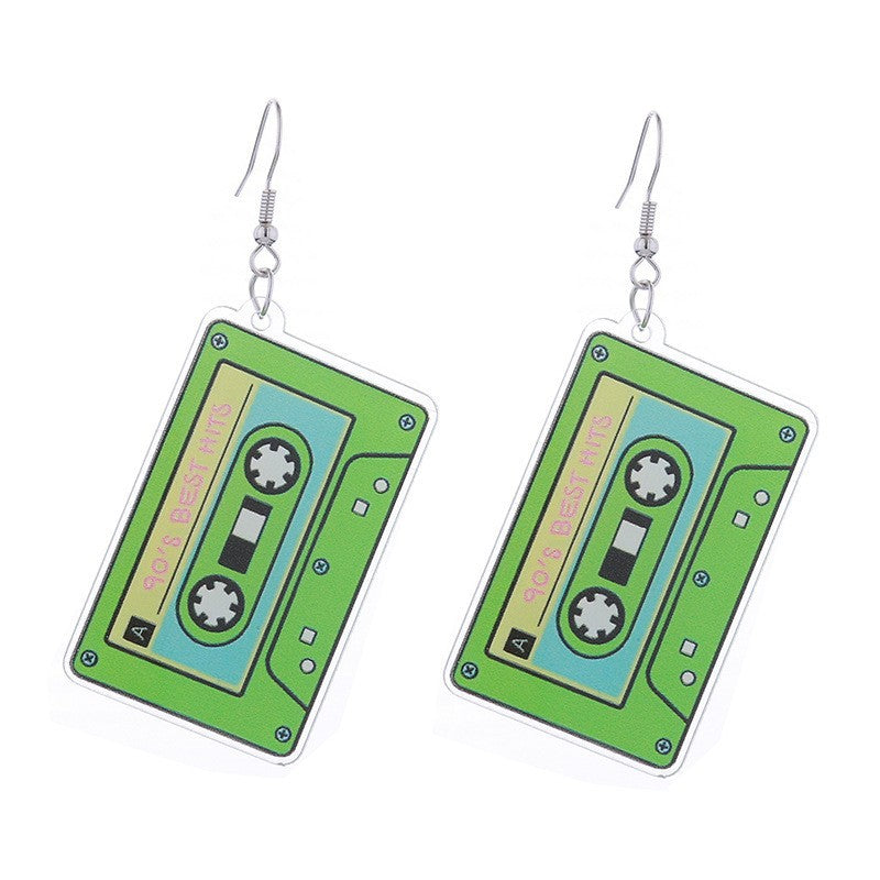 Wholesale Simple Fashion Acrylic Printed Earrings ACC-ES-CT032