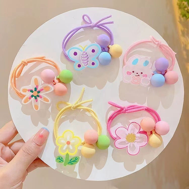 Wholesale 10pcs Cartoon Cute Clay Hair Ties Kids Hair Scrunchies ACC-HS-Huidi012