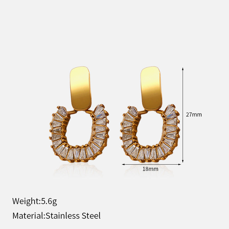 Wholesale  luxury multi-style stainless steel earrings