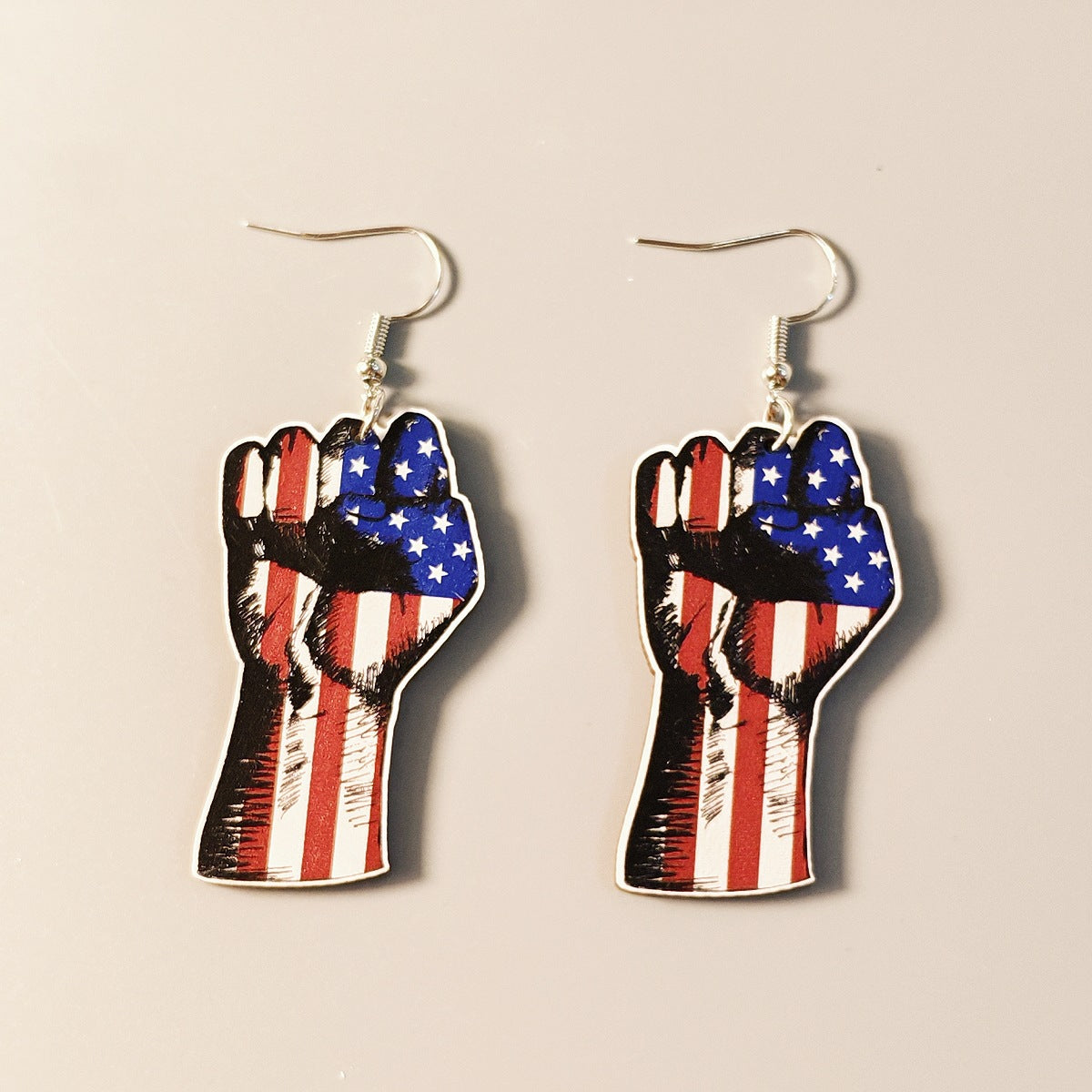 Wholesale  love glasses American flag earrings