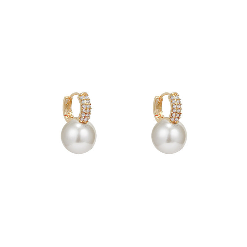 Wholesale Alloy Luxury Pearl Earrings