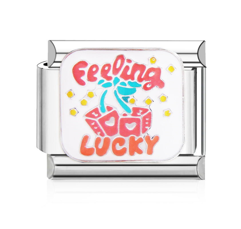 Wholesale Italian Charm Bracelet 9mm DIY Splicing Cute Creative Stainless Steel Composable Bracelet