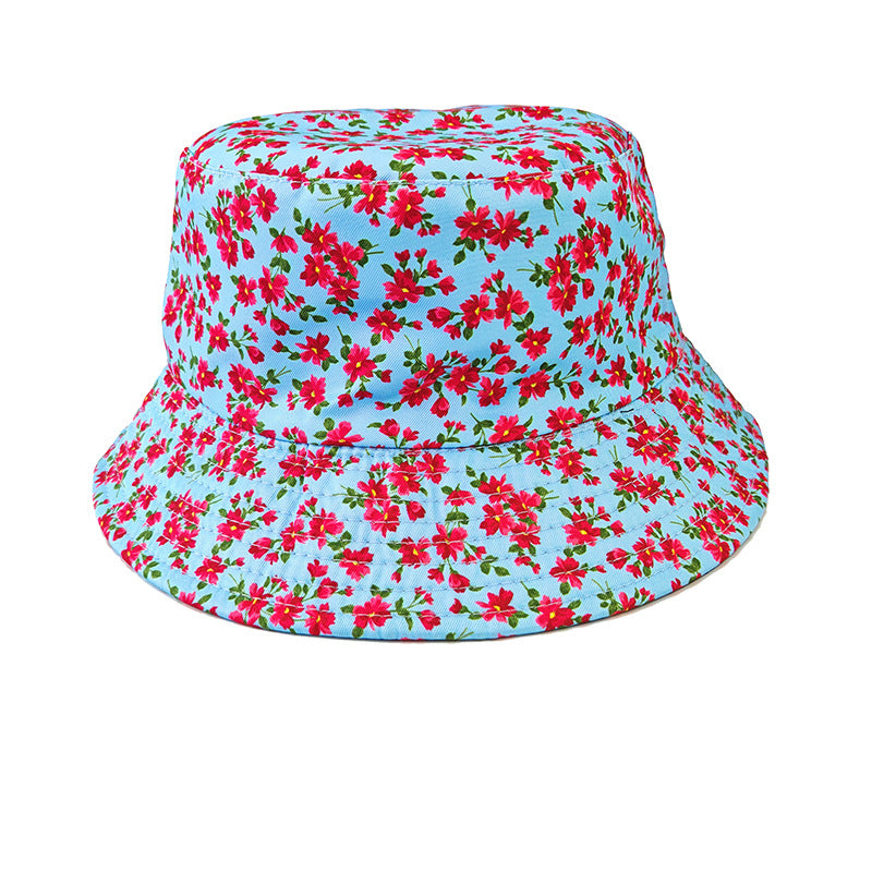 Wholesale Pastoral Print Reversible Bucket Hat,  Wide Brim Sun Protection Fashion Accessory for Outdoor,  Gift Boutique Resale