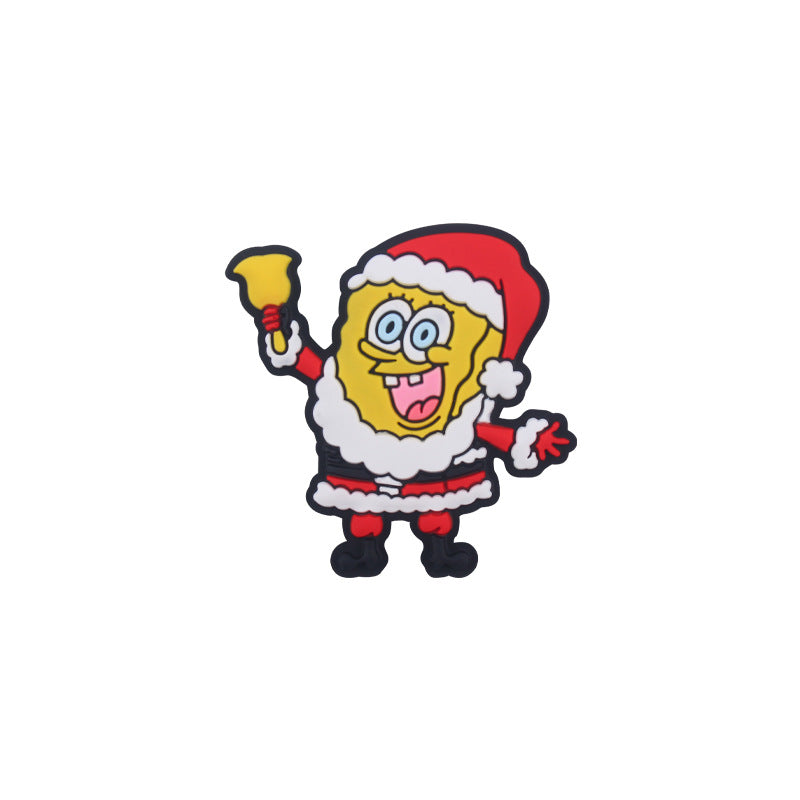 Wholesale 10pcs Cartoon Christmas Santa Claus Silicone Beads Focal Beads DIY Accessories  ACC-BDS-GuangTian050