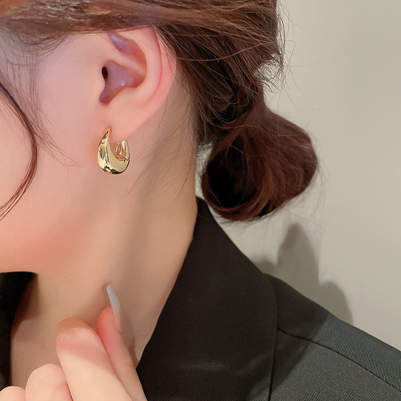 Wholesale  Metal U-shaped Geometric Ear Buckle Earrings