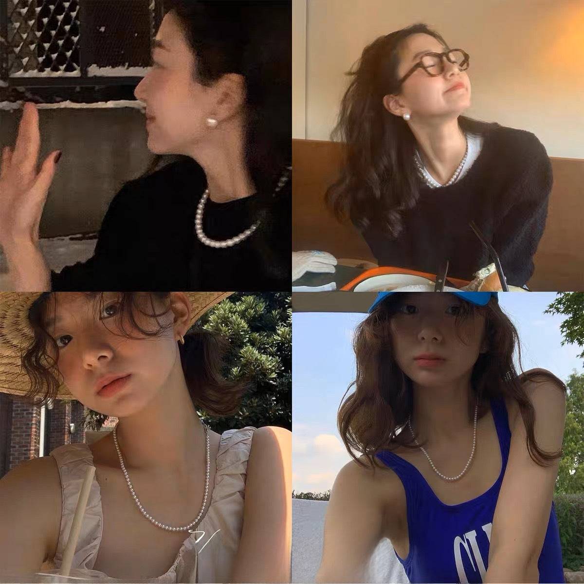 Wholesale Pearl Necklace Light Luxury Clavicle Chain