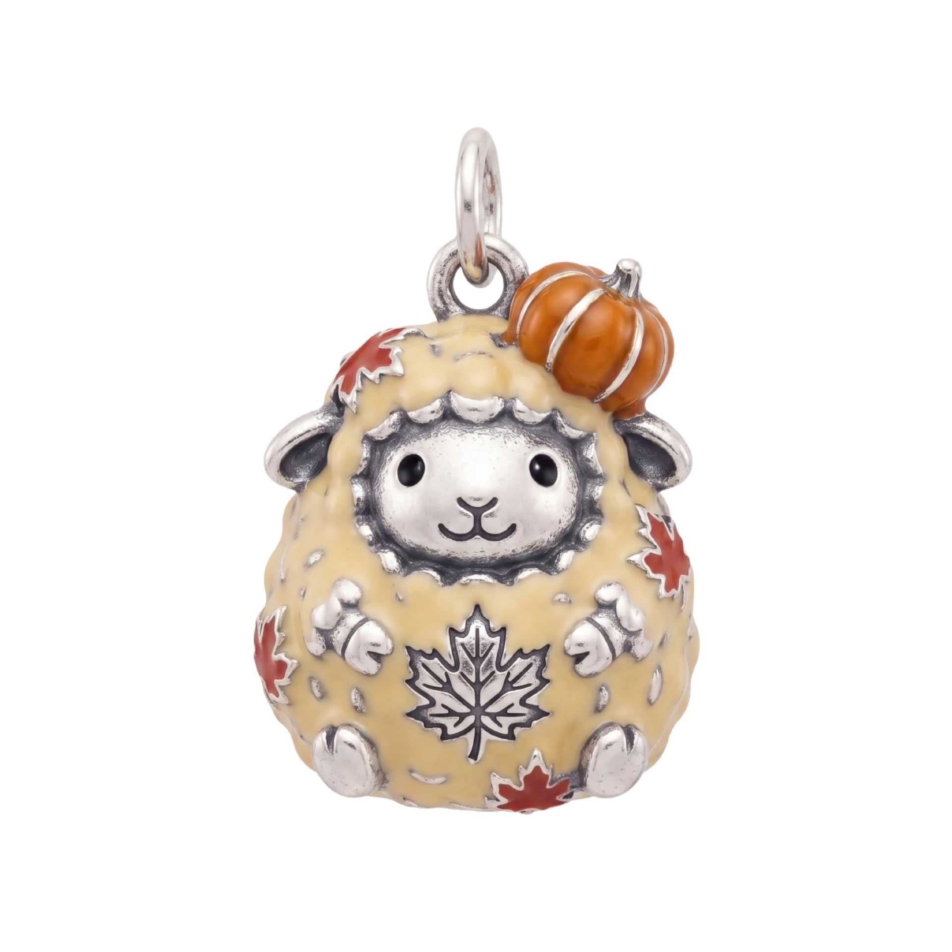 Wholesale Cute Sheep Pendant Necklace Charm Stainless Steel 18K Electroplated DIY Jewelry Accessory For Women Boutique Resale